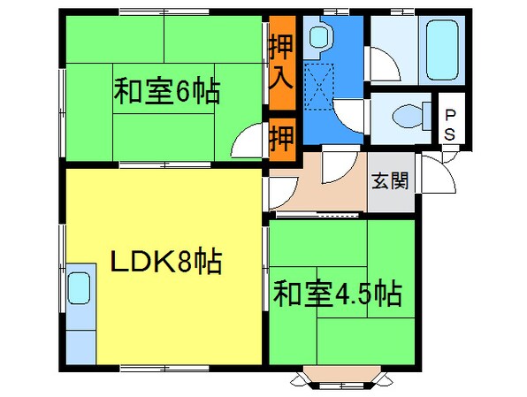 コーポ西邑の物件間取画像